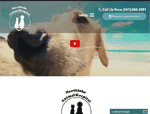 Tablet Screenshot of northlakeanimalhospital.org